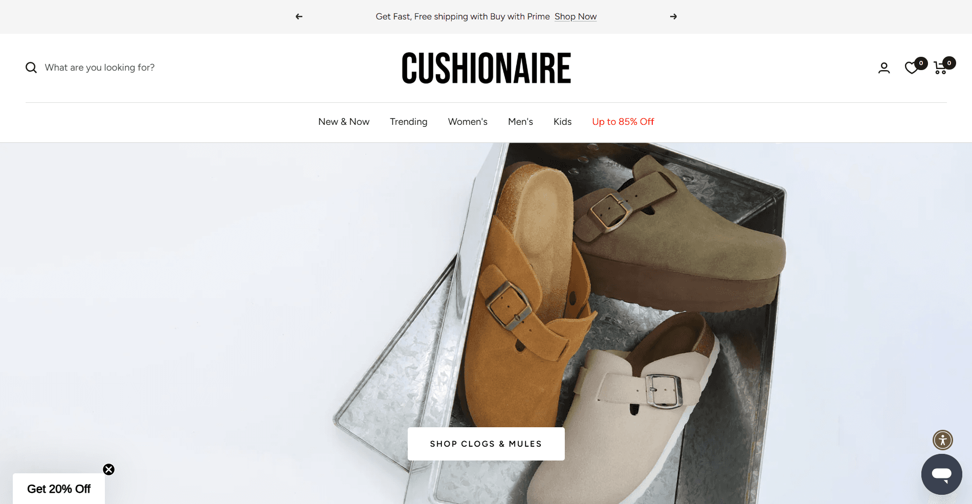 Cushionaire homepage